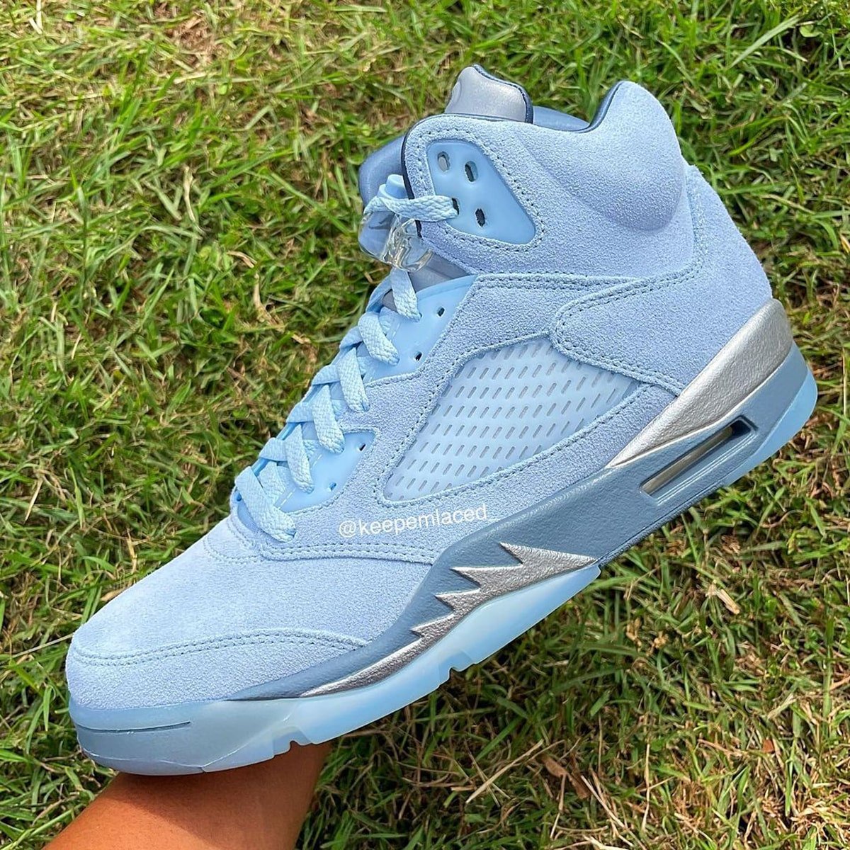 air jordan retro 5 blue bird