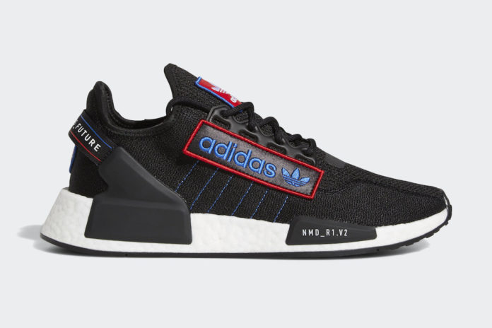adidas NMD R1 V2 Black Scarlet Blue GX6266 Release Date