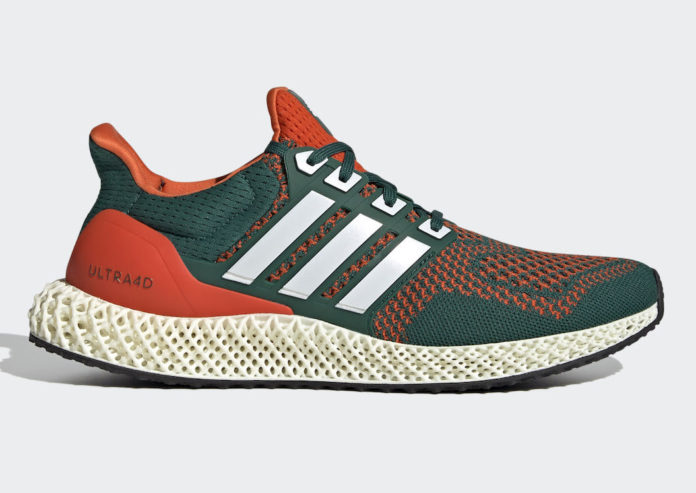 adidas Ultra 4D Miami Hurricanes Q46439 Release Date Price