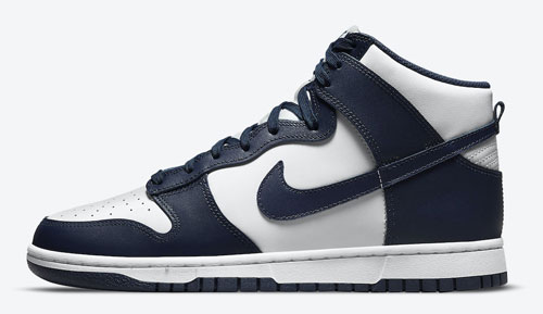 nike dunk hnigh midnight navy official release dates 2021