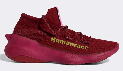 pharrell x adidas humanrace sichona burgundy maroon official release dates 2021