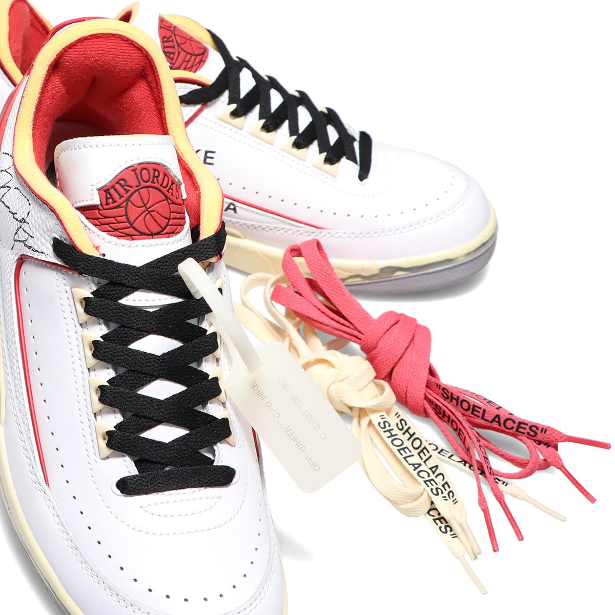 2021 Off-White Air Jordan 2 Low White Red DJ4375-106 Release Date