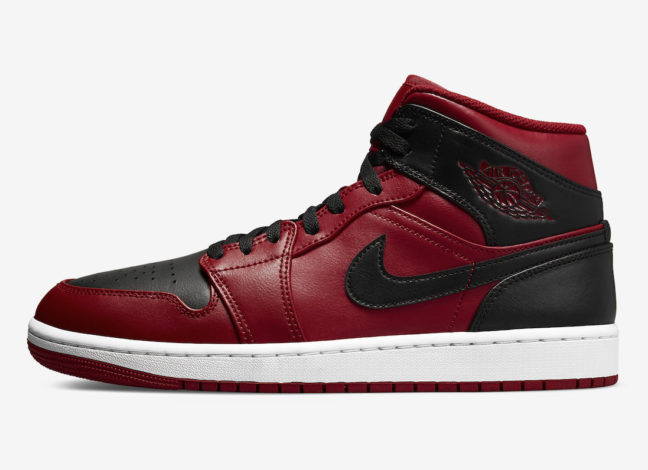 Air Jordan 1 Mid Reverse Bred 554724-660