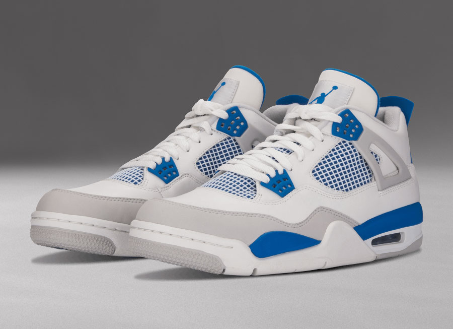 air jordan retro 4s military blue