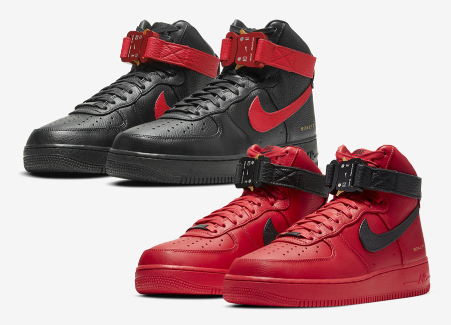 Part Mount Bank Alleviate Alyx x Nike Air Force 1 High University Red Black Release Date - SBD