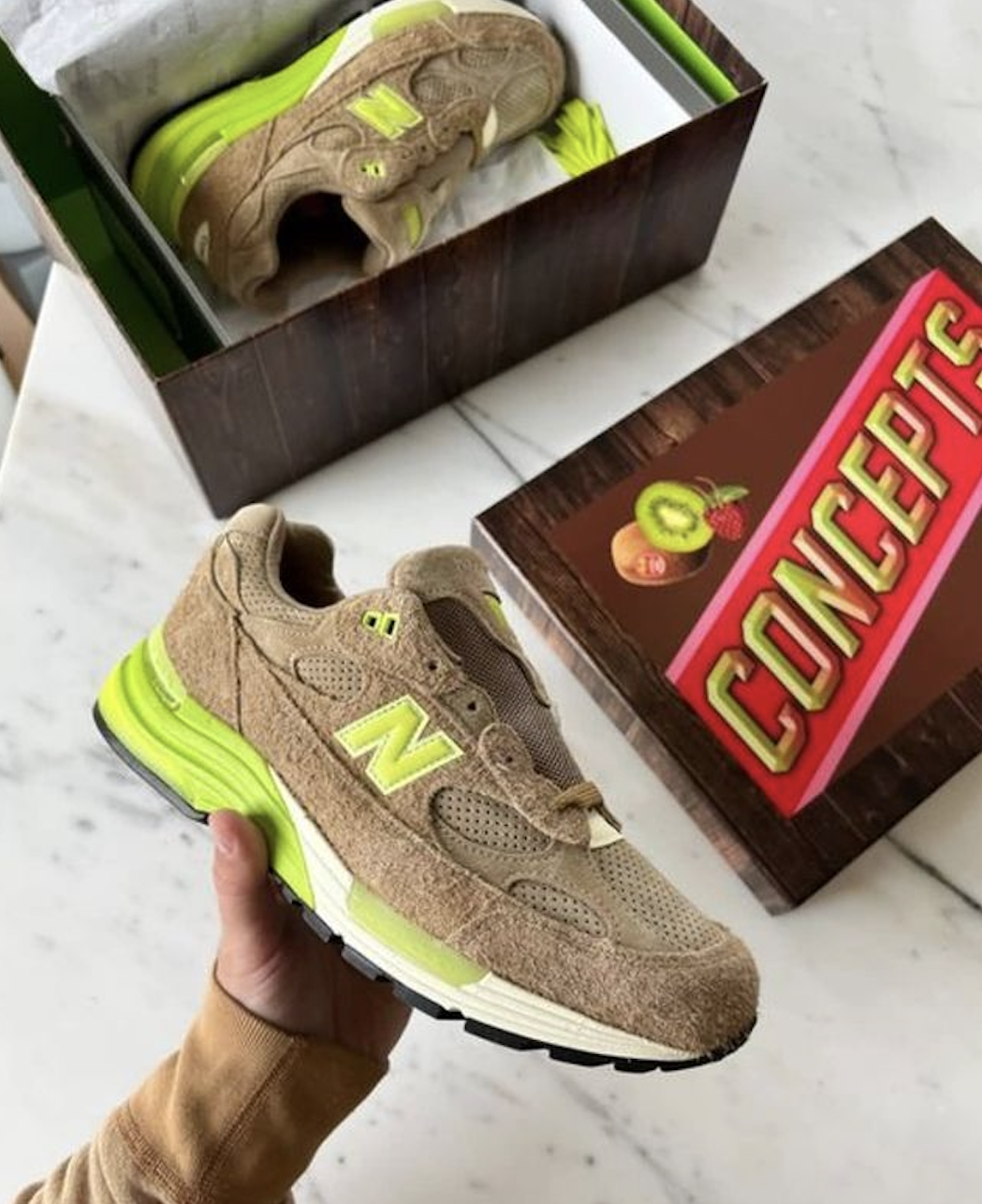 Concepts New Balance 992 Low Hanging Fruit Kiwi Strawberry Release Date