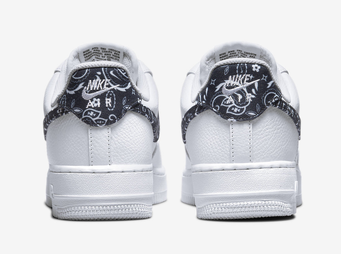 Nike Air Force 1 Low Black Paisley DH4406-101 Release Date