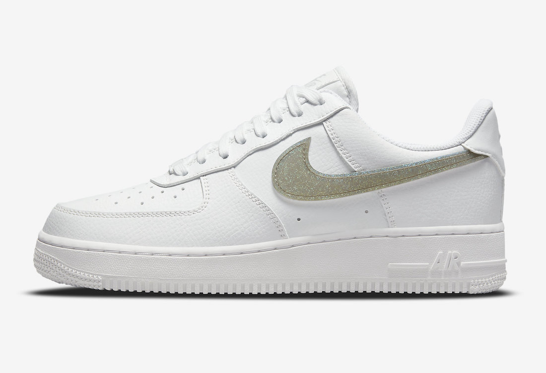 Nike Air Force 1 Low Glitter Swoosh DH4407-101 Release Date - SBD