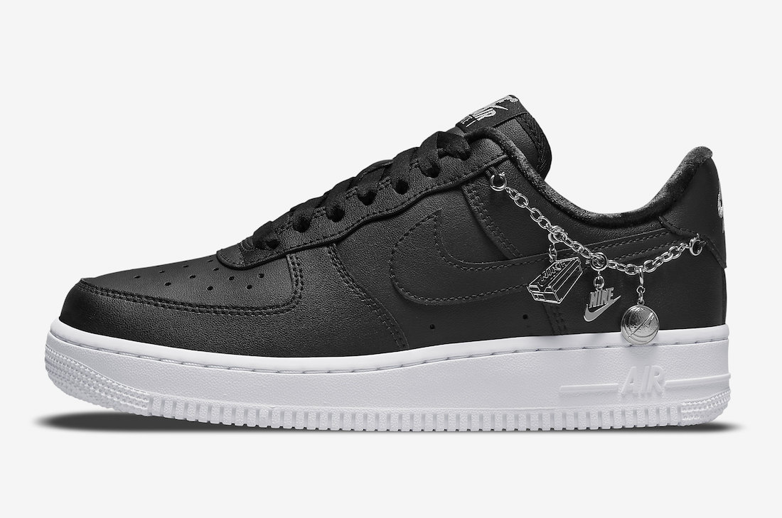 Nike Air Force 1 Low LX Lucky Charms Black Metallic Silver DD1525-001 Release Date