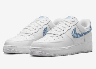 Nike Air Force 1 Low White Worn Blue Paisley DH4406 100 Release Date 324x235