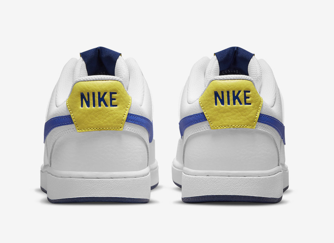 Nike Court Vision Low White Hyper Royal Yellow Strike DM1187-102 Release Date