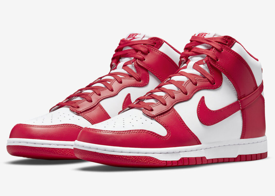 Nike Dunk High Championship Whie and Red DD1399-106 Release Date