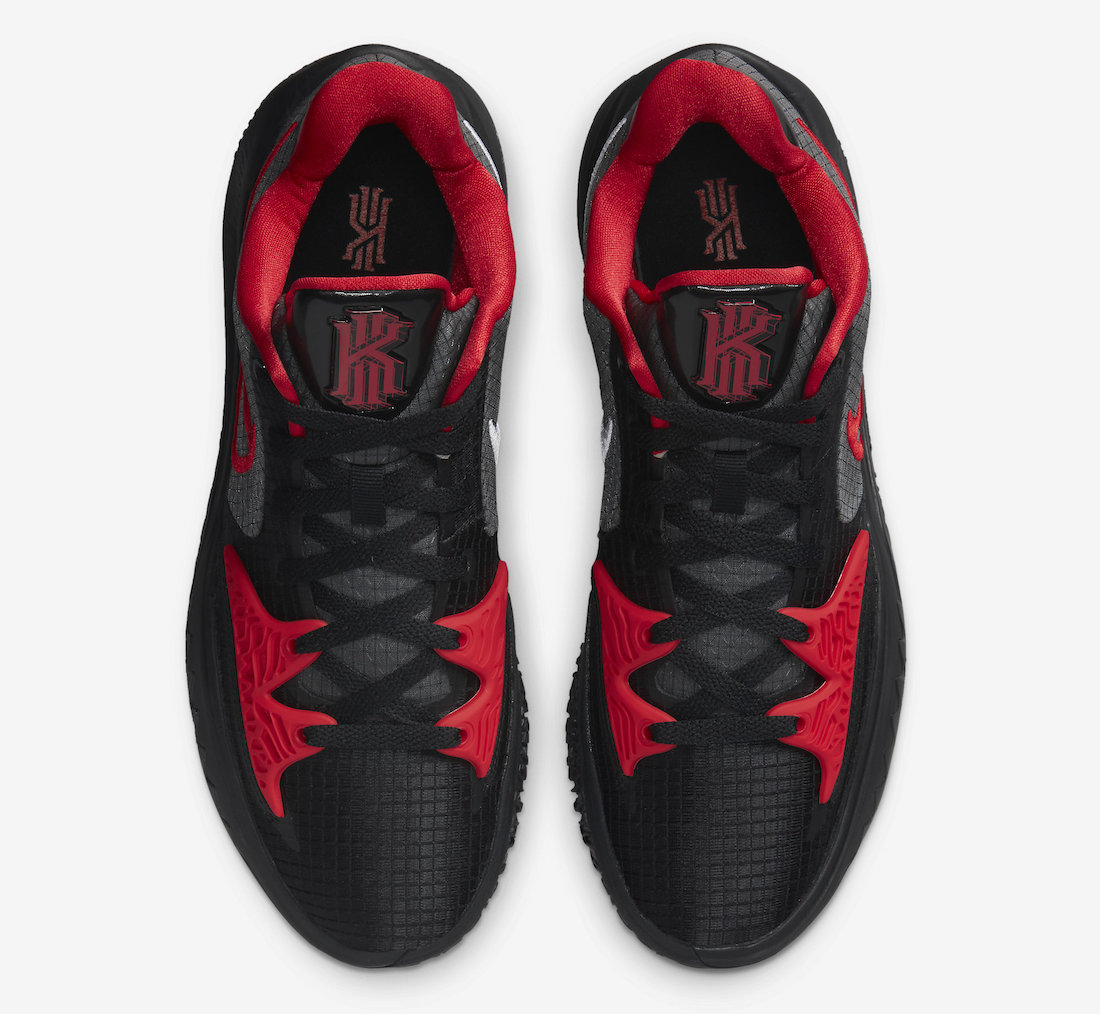 Nike Kyrie Low 4 Black White University Red CW3985-006 Release Date