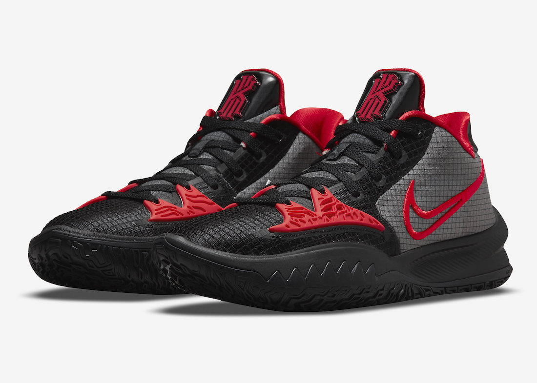 Nike Kyrie Low 4 Black White University Red CW3985-006 Release Date