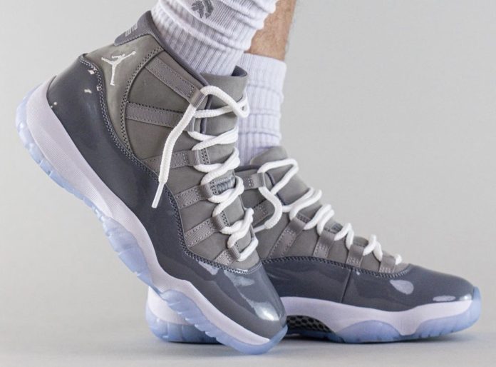 2021 Air Jordan 11 Cool Grey On-Feet CT8012-005