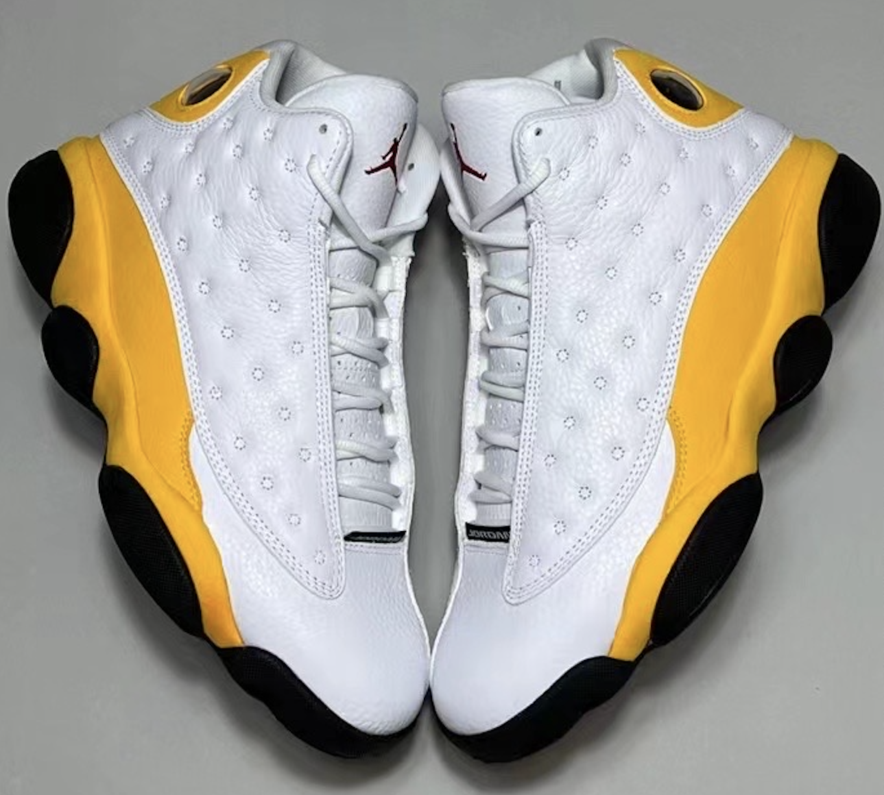  Men's Jordan 13 Retro Del Sol White/University Red-Del Sol  (414571 167) | Basketball