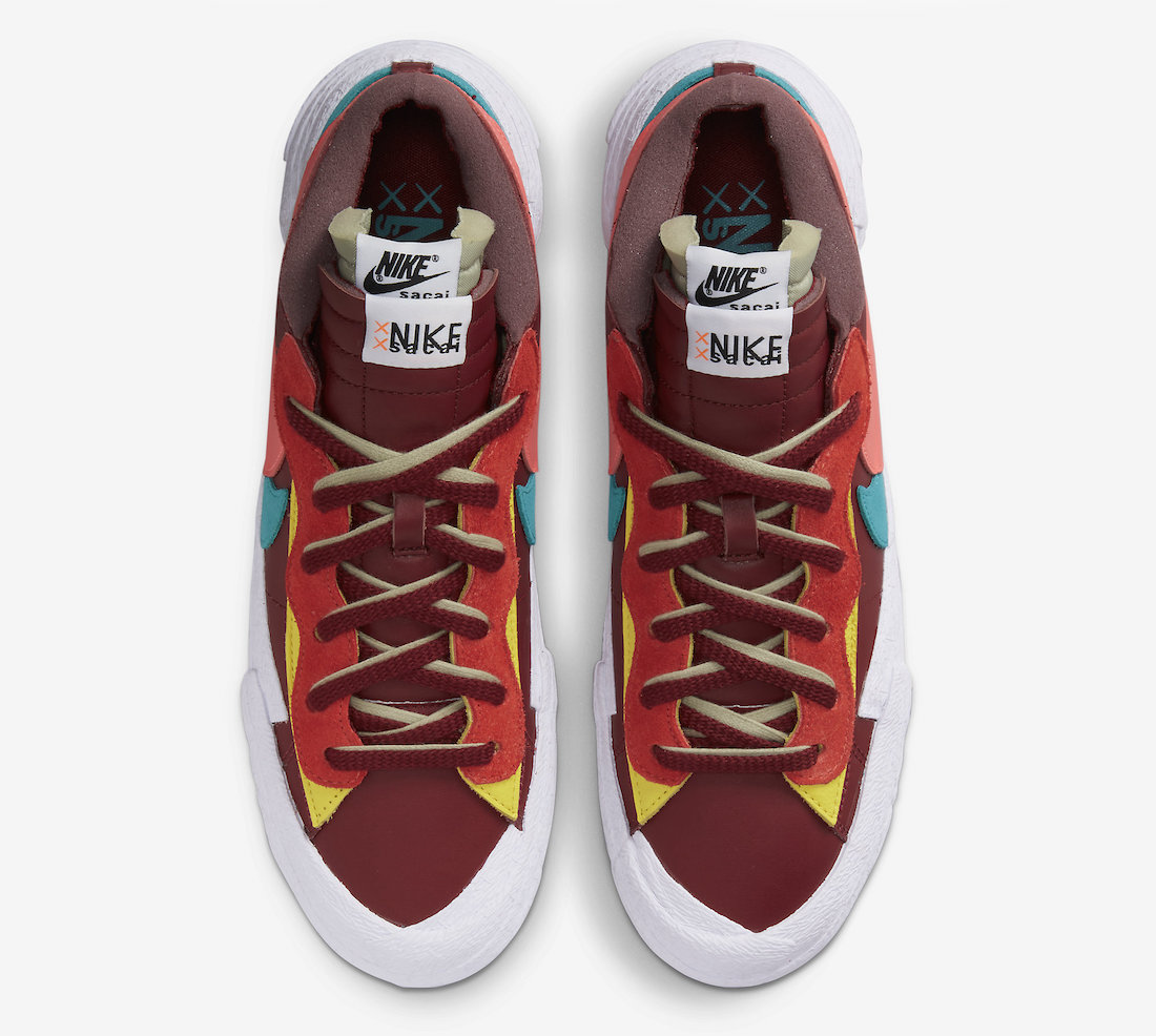 Kaws Sacai Nike Blazer Low DM7901-600 Release Date Price