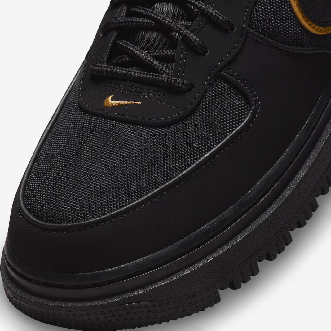 air force 1 boots black