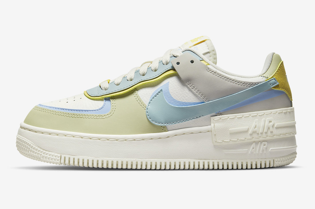Nike Air Force 1 Shadow Ocean Cube Light Marine Olive Aura DR7883-100 Release Date