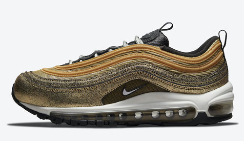 Nike Air Max 97 Cracked Gold official release dates 2021