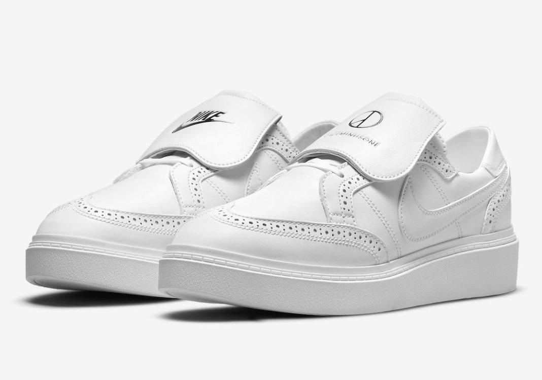 nike white leather slip ons