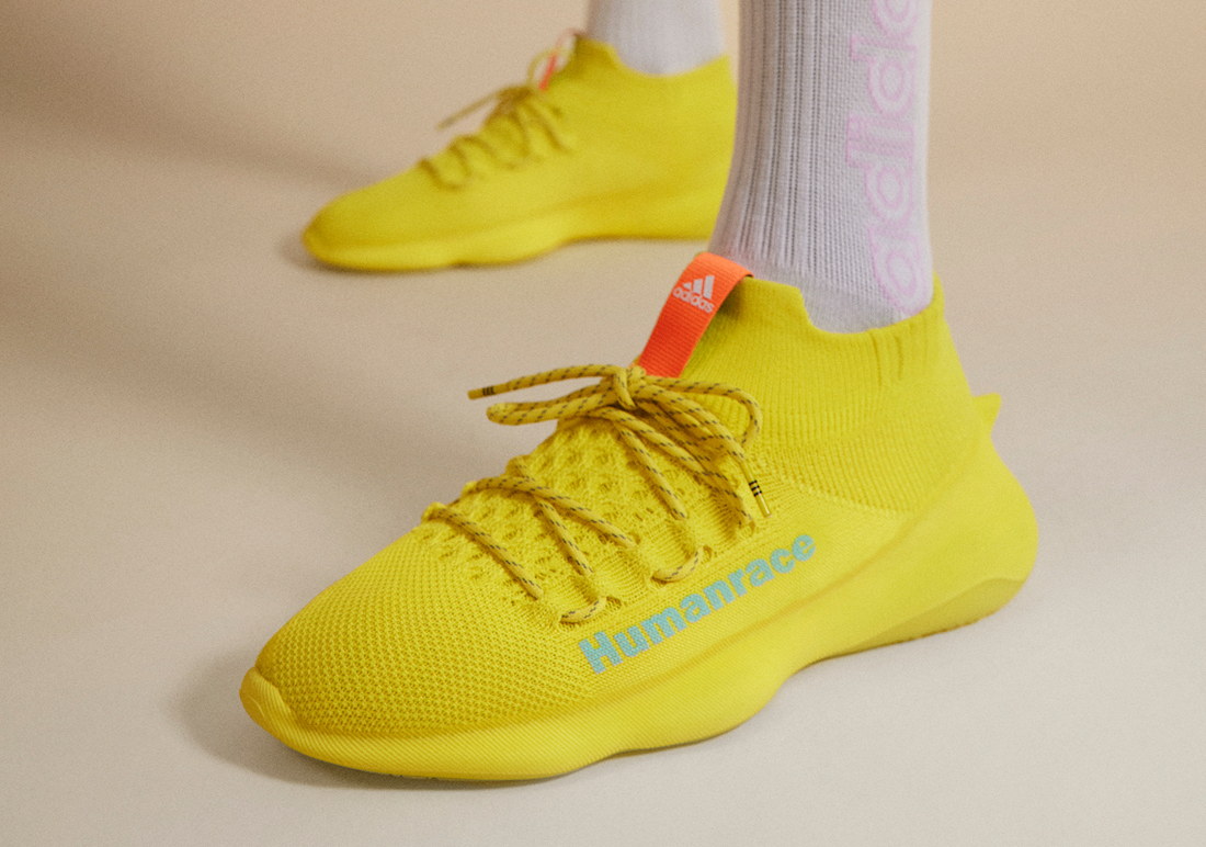 Pharrell x adidas Humanrace Sichona Shock Yellow GW4881 Release 