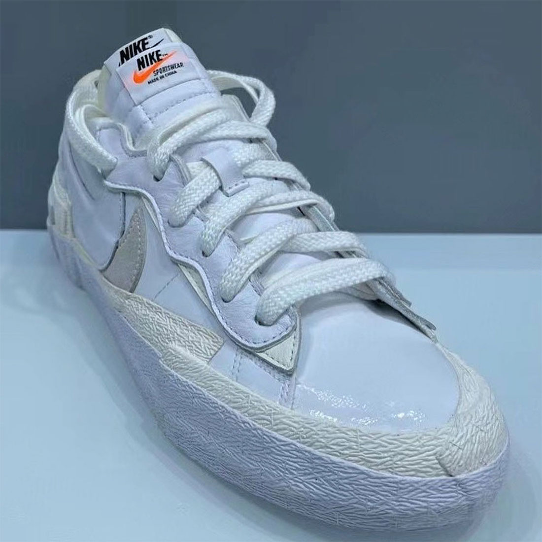Sacai Nike Blazer Low White Grey DM6443-100 Release Date