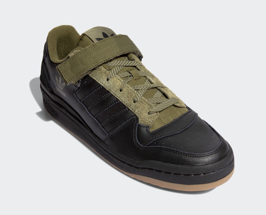 adidas Essentials Loose 3 Stripes Crop Short Sleeve T-Shirtw Black Olive Gum H01928 Release Date