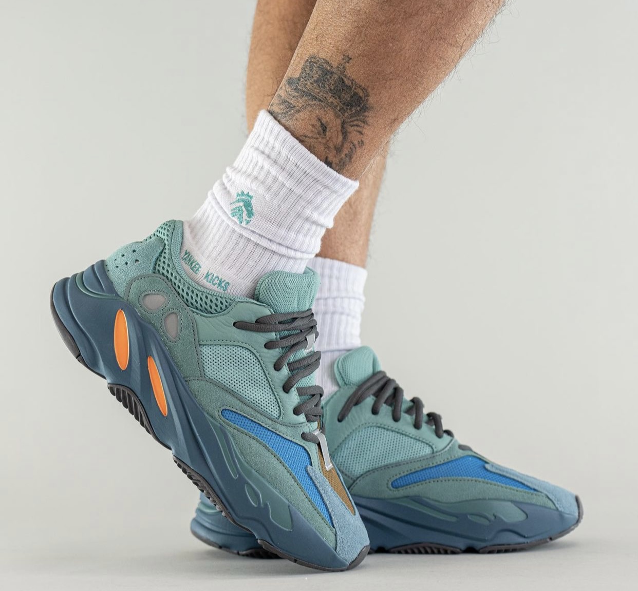 adidas Yeezy Boost 700 Faded Azure GZ2002 Release event On Feet 4