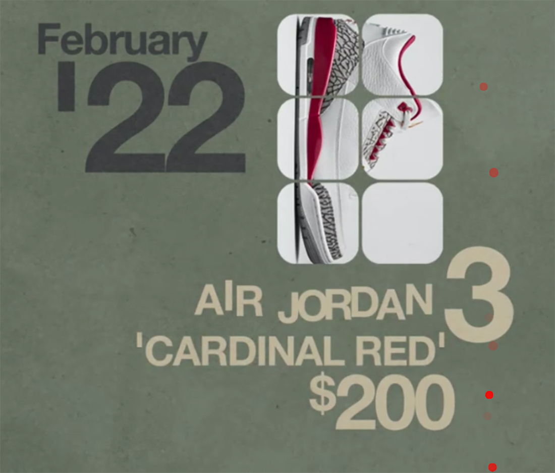 Air Jordan 3 Cardinal Red Release Date