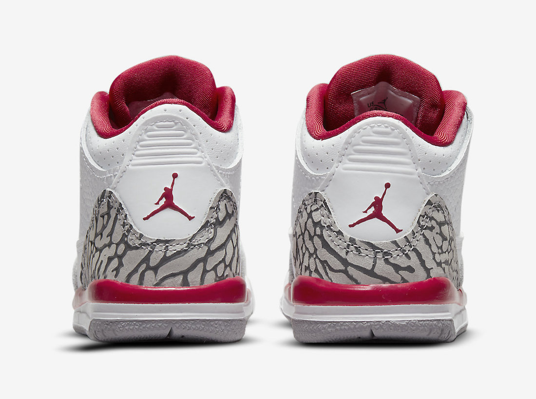 Air Jordan 3 Cardinal Red Toddler 832033-126 Release Date