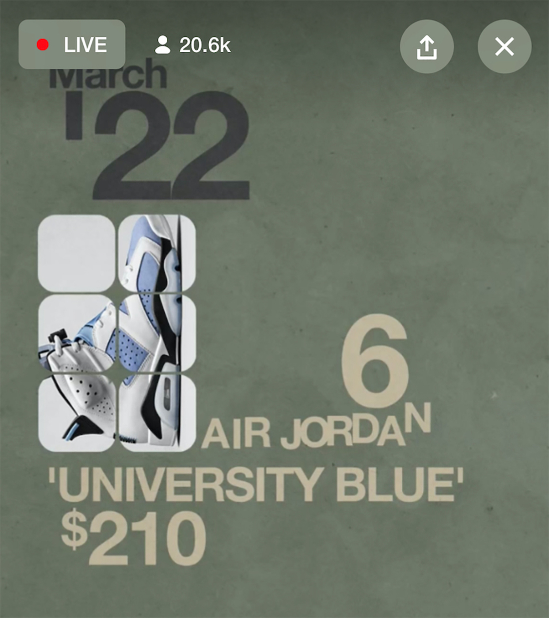 Air Jordan 6 University Blue Release Date