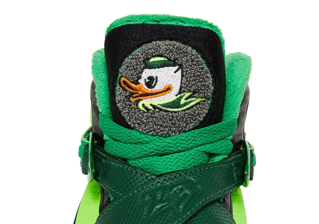 Air Jordan 8 Oregon Ducks PE Green