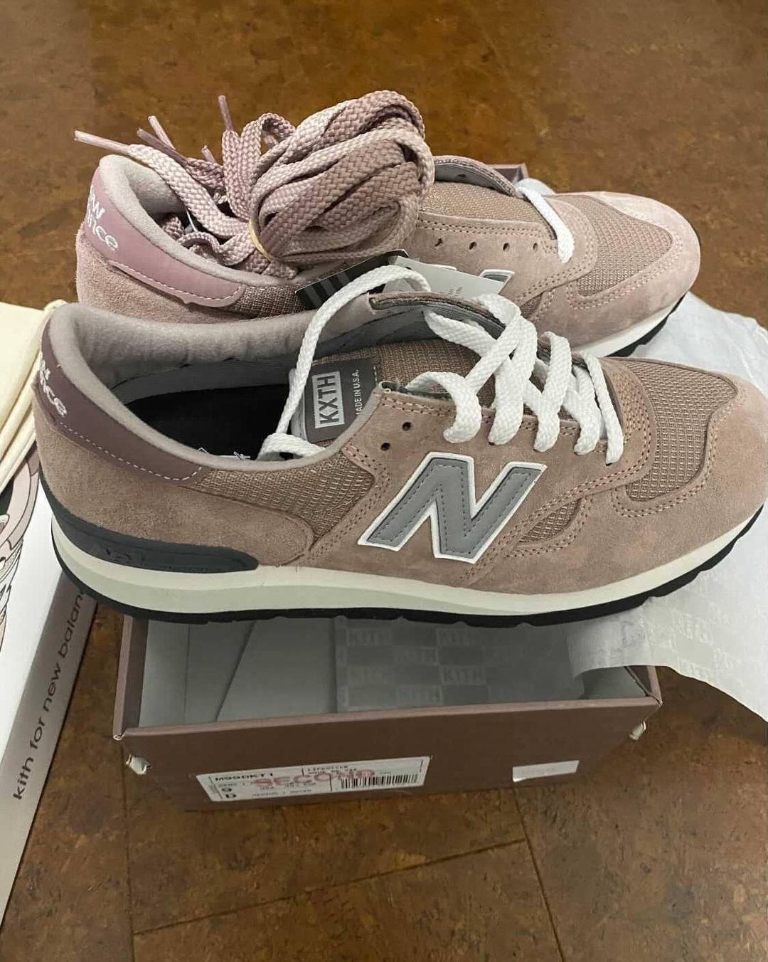 First Look: Kith x New Balance 990v1 “Dusty Rose”