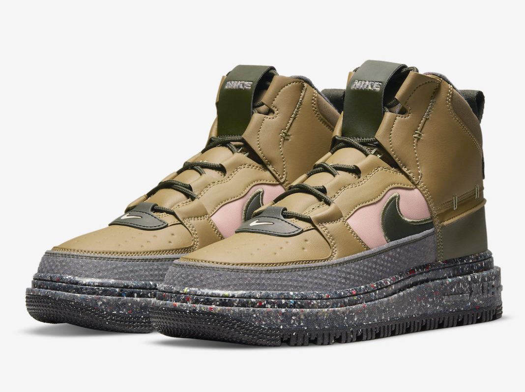 Nike Air Force 1 Boot NN Brown Kelp DD0747-300 Release Date - SBD