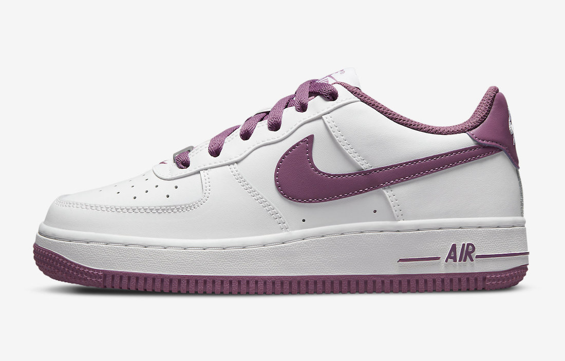 Nike Air Force 1 Low GS White Purple DH9600-101 Release Date