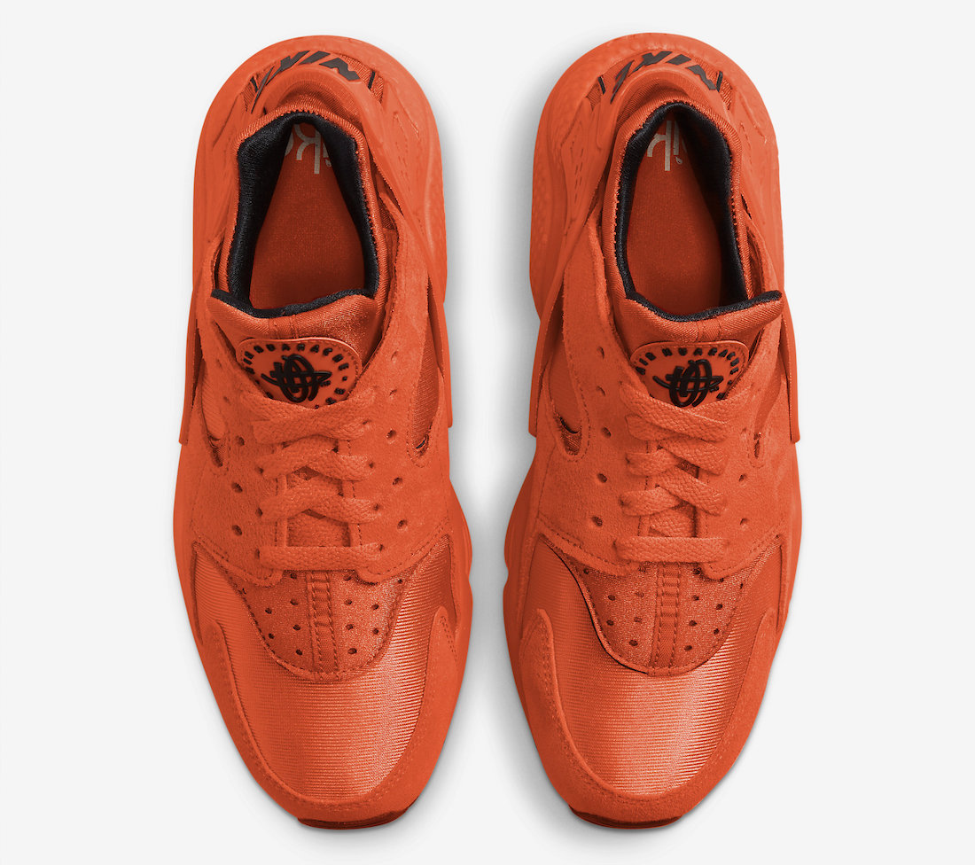 Nike Air Huarache Orange Black DQ8589 800 Release Date 3