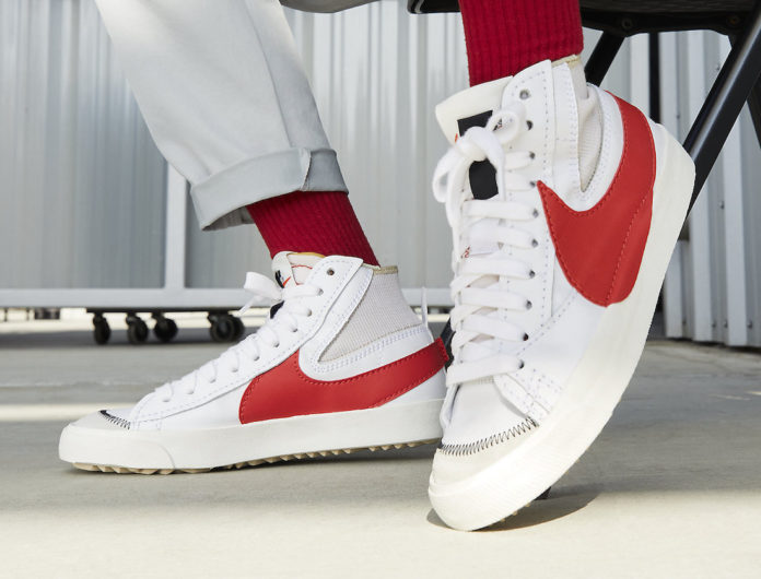 nike blazer mid 77 habanero red