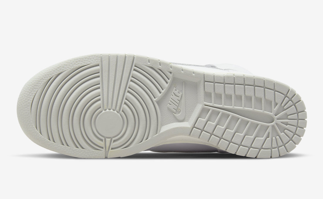 Nike Dunk High White Grey DD1869-111 Release Date