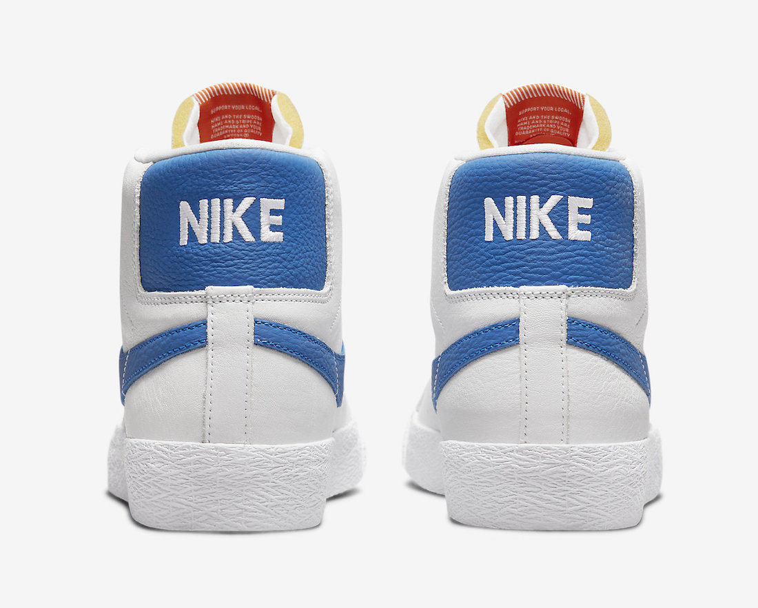 Nike SB Blazer Mid ISO White Blue DH6970-100 Release Date