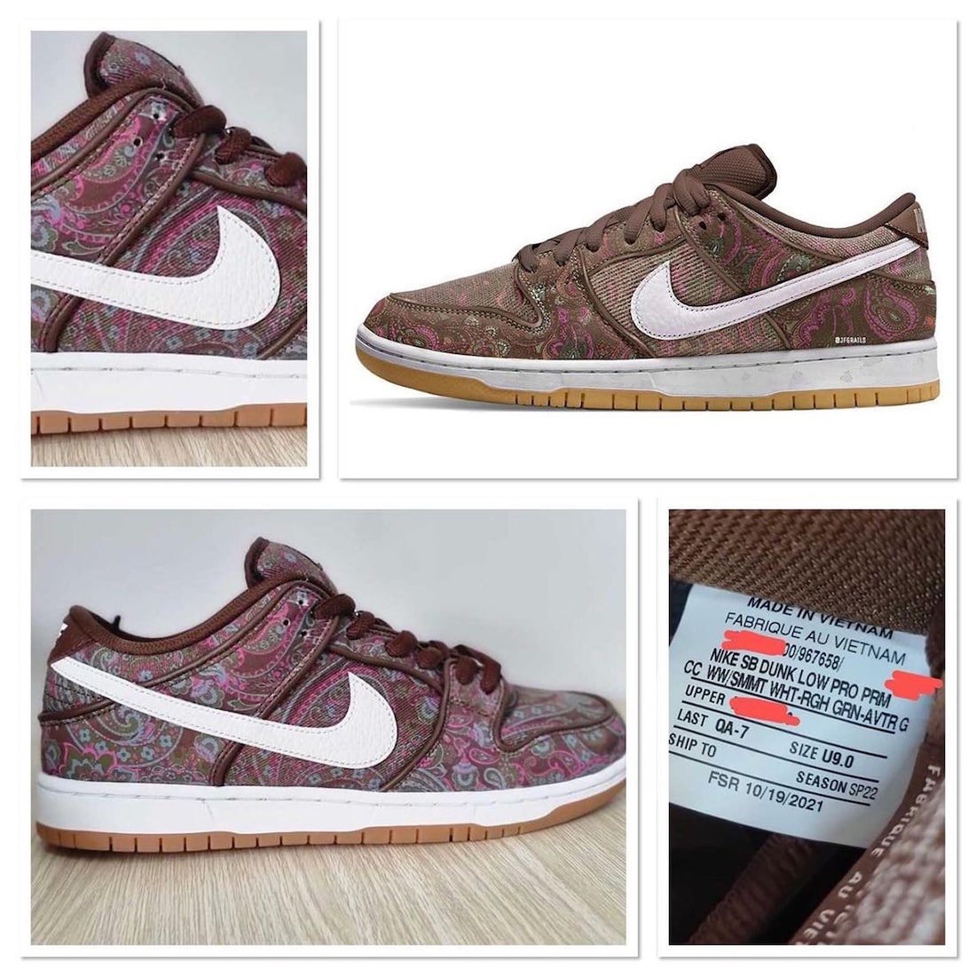 Nike SB Dunk Low Paisley Release Date