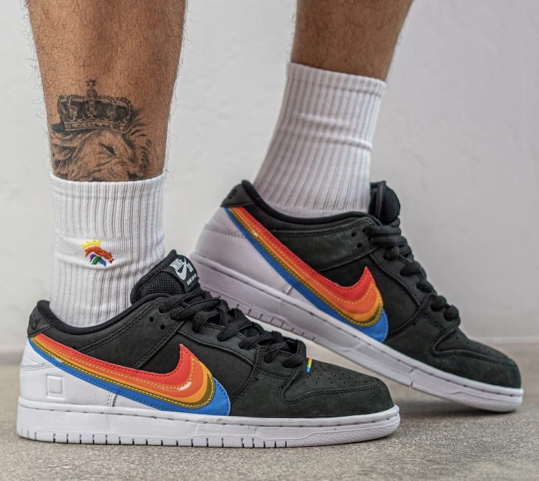 dunk low polaroid on feet