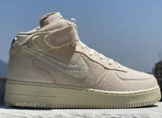 Stussy Nike Air Force 1 Mid Fossil Release Date