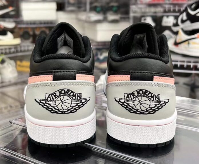 air jordan pink and black low