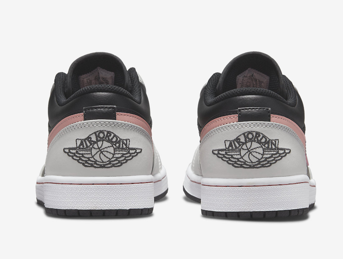 Air Jordan 1 Low Black Grey Pink White 553558-062 Release Date