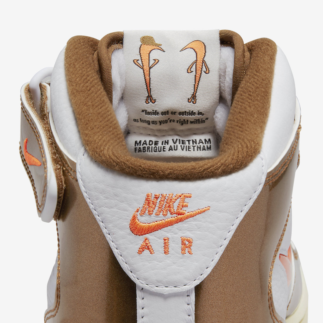 Nike Air Force 1 Mid White Total Orange Ale Brown Beach DH5623-100 Release Date