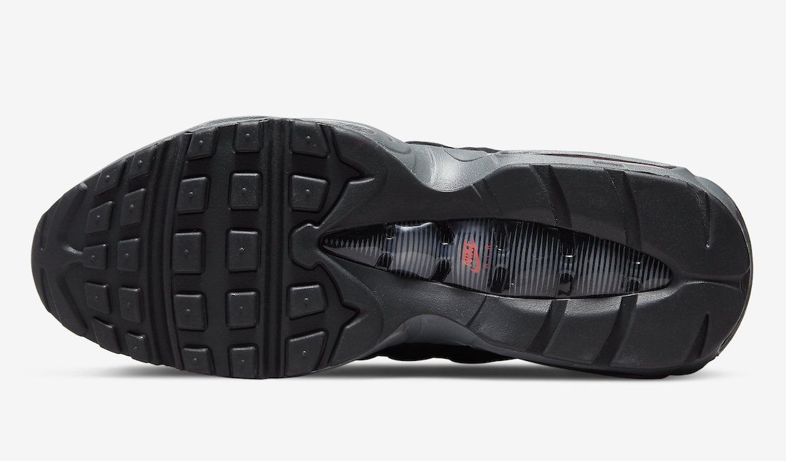 Nike Air Max 95 Black Grey Red DV5672-001 Release Date