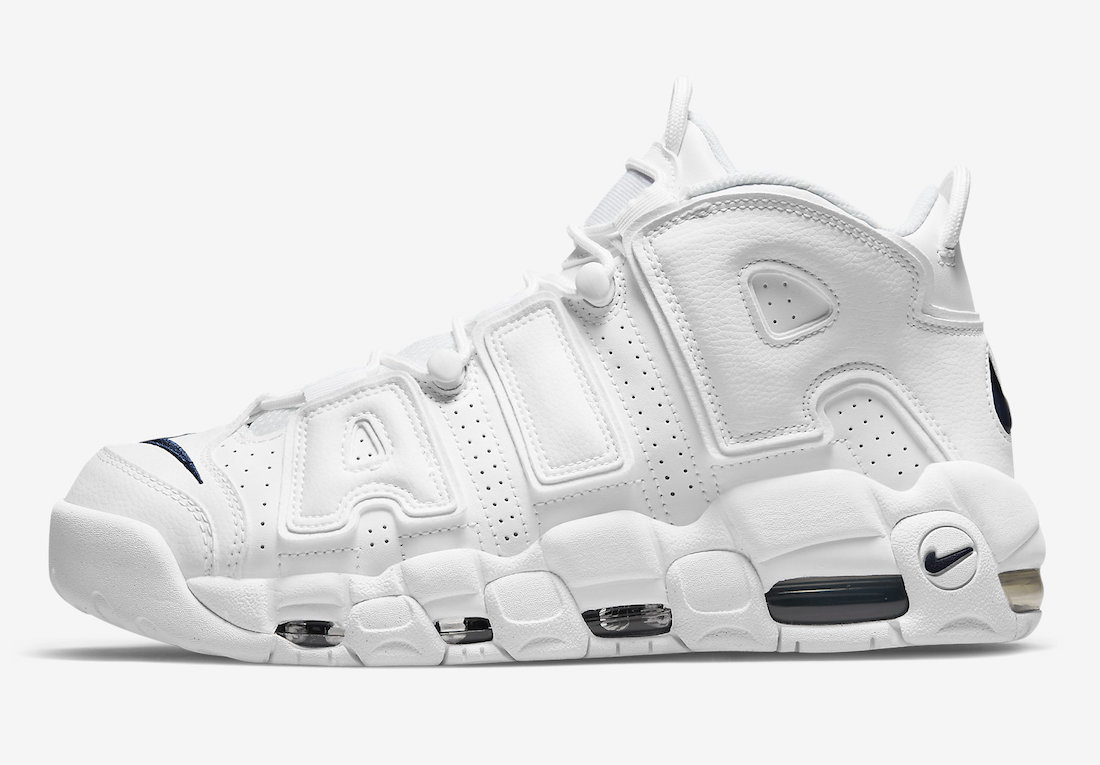 Nike Air More Uptempo White Midnight Navy DH8011-100 Release Date