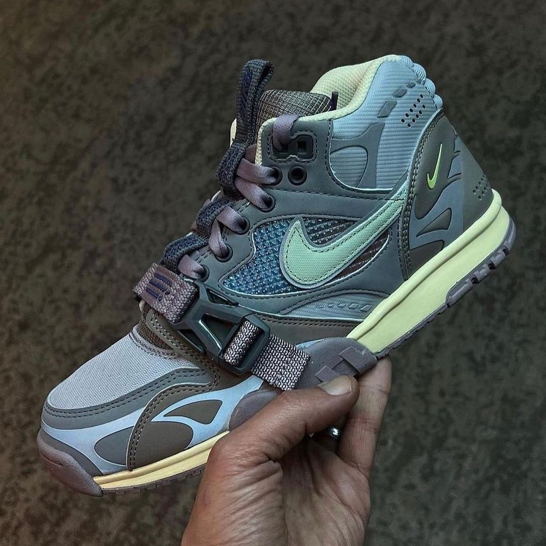 Nike Air Trainer 1 Utility Light Smoke Grey Honeydew Particle Grey DH7338-002 Release Date