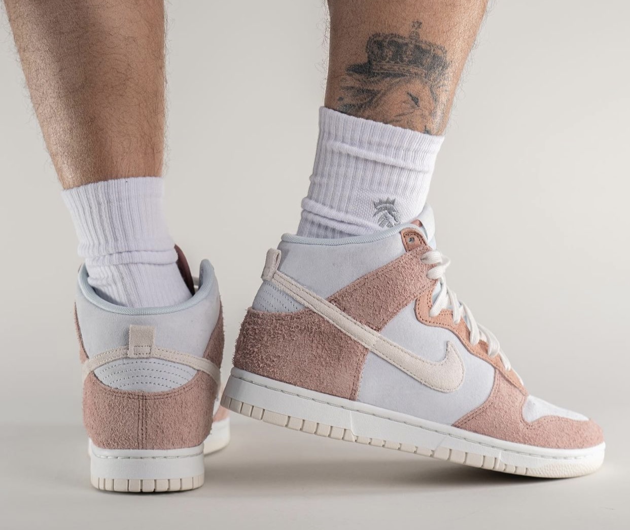 Nike Dunk High Fossil Rose DH7576-400 Release Date On-Feet